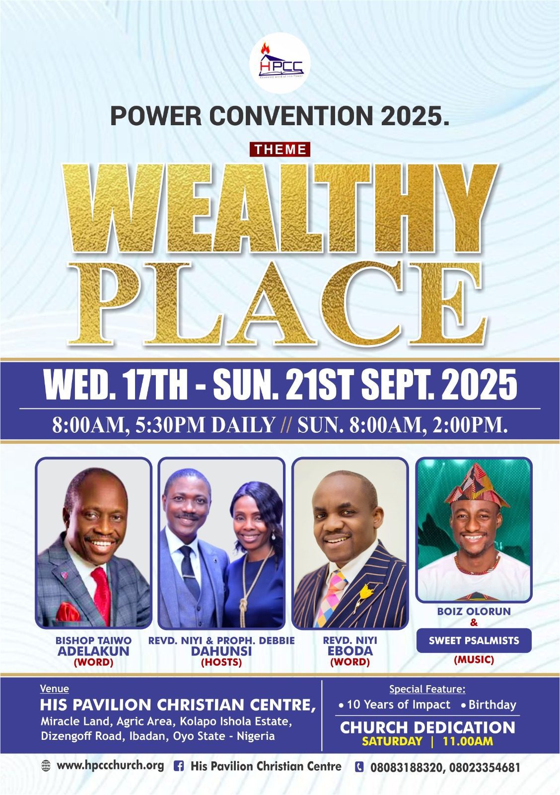 HPCC Set to Dedicate New Church Building in Ibadan on September 20