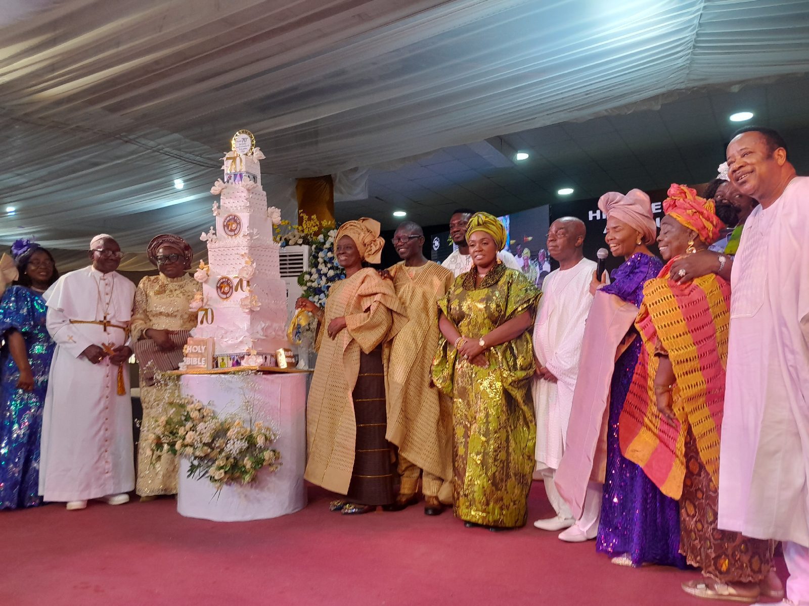 Oyo First Lady, Bishop Oyedepo, others honour Wale Oke’s wife at 70