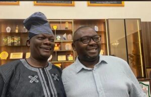 Folarin pays surprise visit to Power Minister, Adelabu
