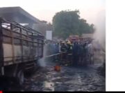Fire destroys vehicles, power house at Oyo filling station