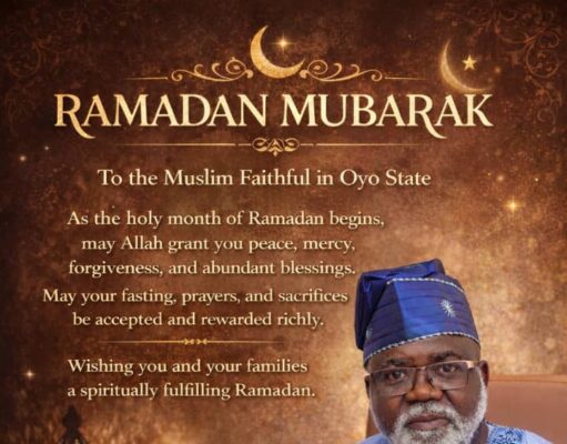 RAMADAN MUBARAK: Barr. Niyi Aborisade Felicitates Muslims in Oyo