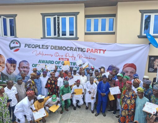 2027: Oyo PDP presents Certificates of Return to Gbolarumi, other candidates
