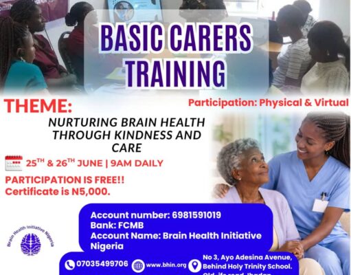 Brain Health Initiative announces two-day free caregiver training programme