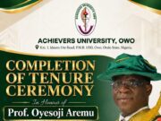 Professor Oyesoji Aremu Speaks on tenure as Acting VC