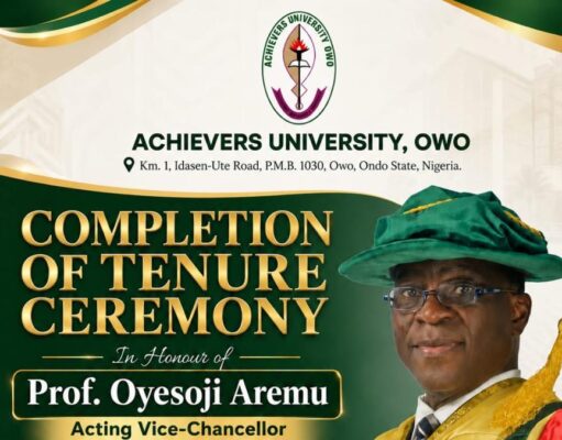 Professor Oyesoji Aremu Speaks on tenure as Acting VC