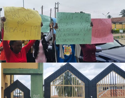 Atiba University law students shut campus, begin indefinite protest