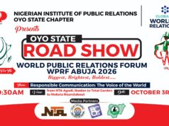 NIPR Oyo holds roadshow today to promote PR professionalism