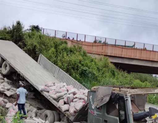 One Killed, Three Injured As Cement-Laden Trailer Crashes In Ogun