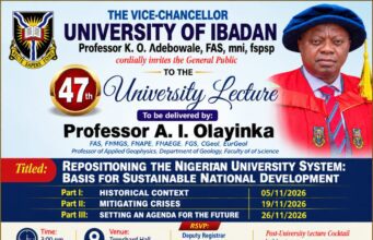 Ex-VC Olayinka to Deliver UI’s 47th Lecture on Nigerian Universities